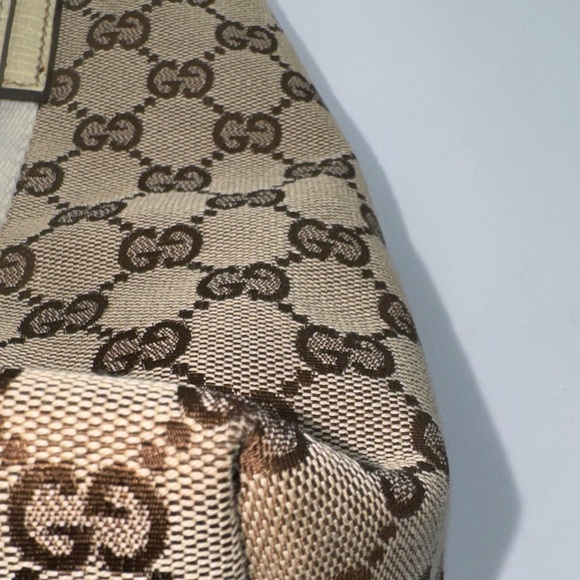 Gucci Brown and Cream Sherry Line Monogram Tote with Original Charms - Picture 15 of 17